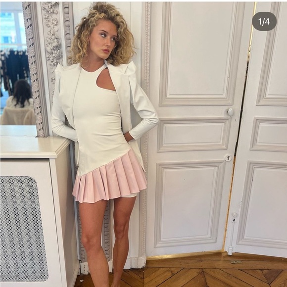 Port de bras Shay Crop Blazer Chantilly - Picture 2 of 5